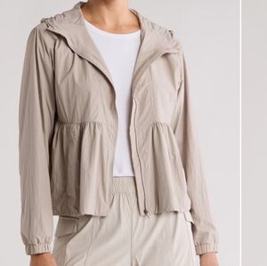 Nap Loungewear Tan Cropped Slouchy‎ Jacket Women's Small